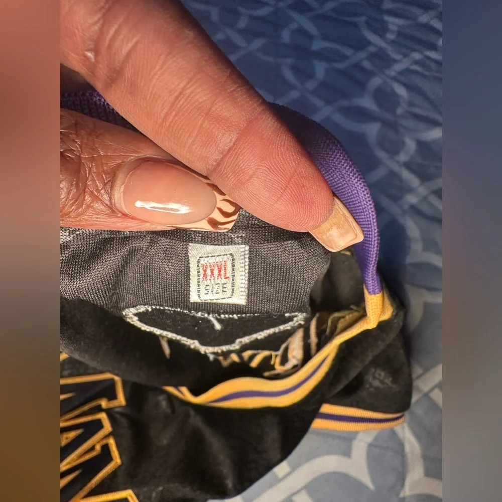 Kobe Bryant Los Angeles Lakers Black Mamba Novelty Jersey – Men’s XXXLarge 🐍💜💛 - Picture 6 of 8